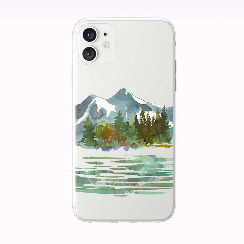 Reflective Mountain Lake iPhone Case from Tiny Quail