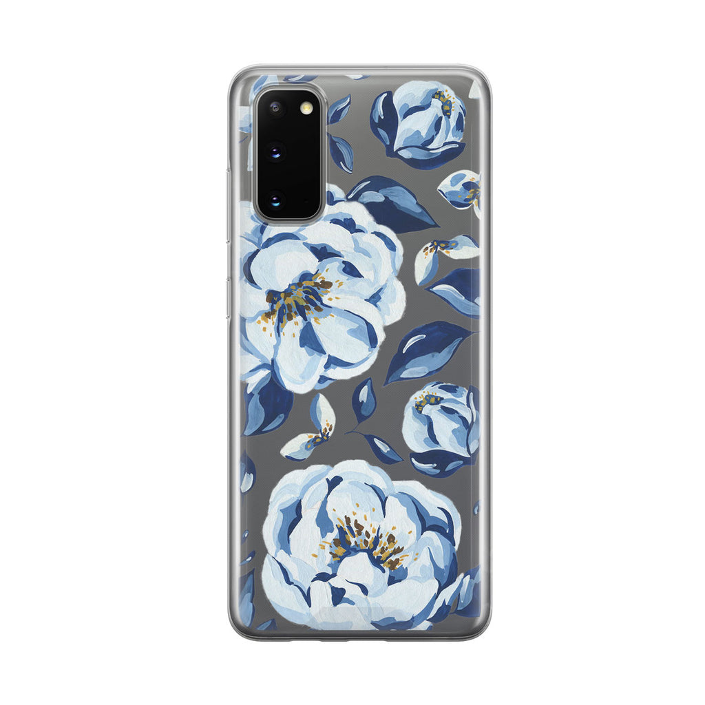 Blue Floral Samsung Galaxy Phone Case from Tiny Quail