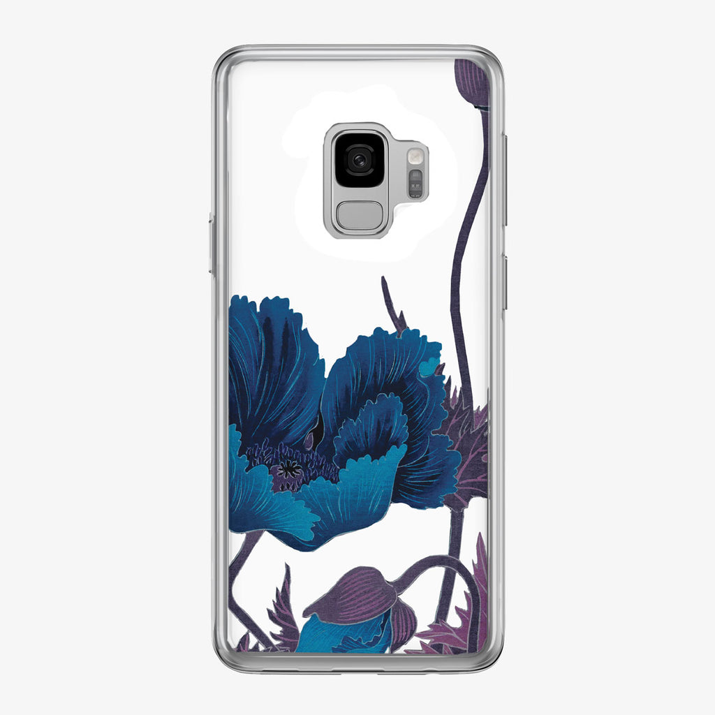 Blue Poppy Floral Samsung Galaxy Phone Case from Tiny Quail