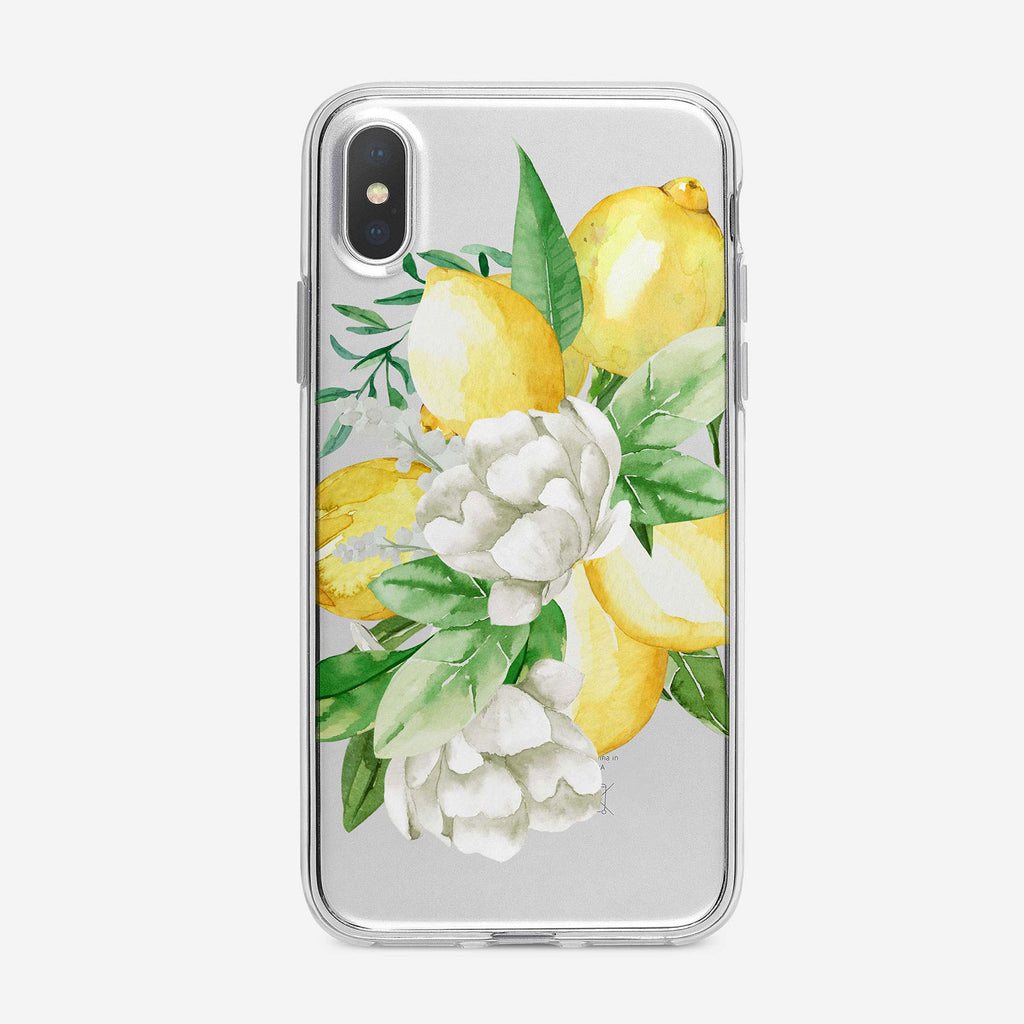 Bountiful Lemons Floral iPhone Case by Tiny Quail