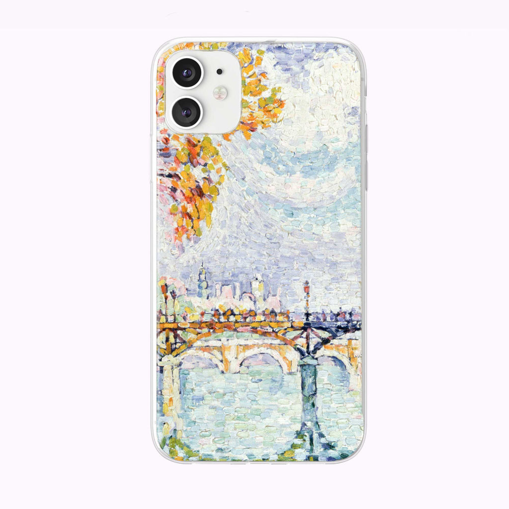 Vintage French Bridge Painting iPhone Case from Tiny Quail