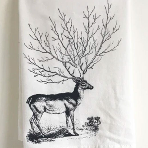 Deer Tree Cotton Kitchen Towel From The Coin Laundry