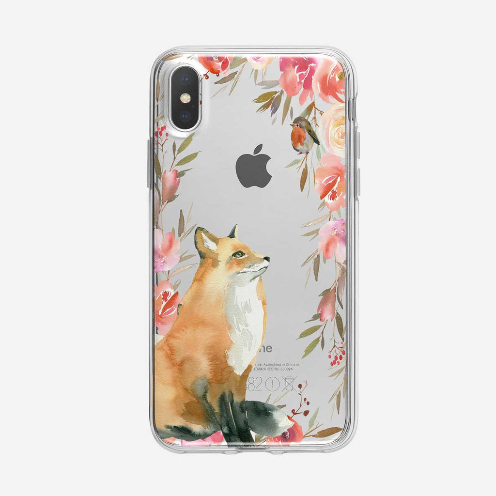 Majestic Floral Fox iPhone Case from Tiny Quail