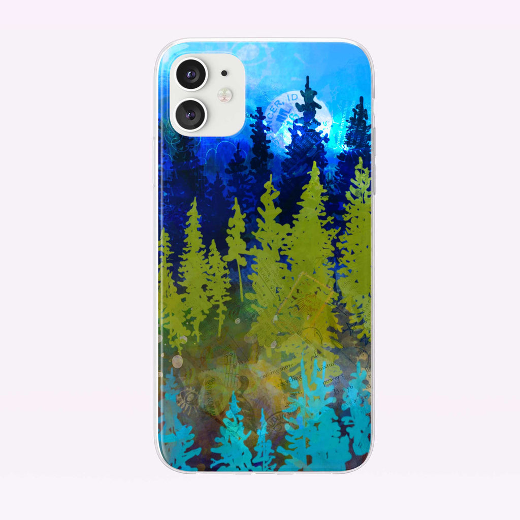 Multimedia Reflective Forest Evening iPhone Case from Tiny Quail