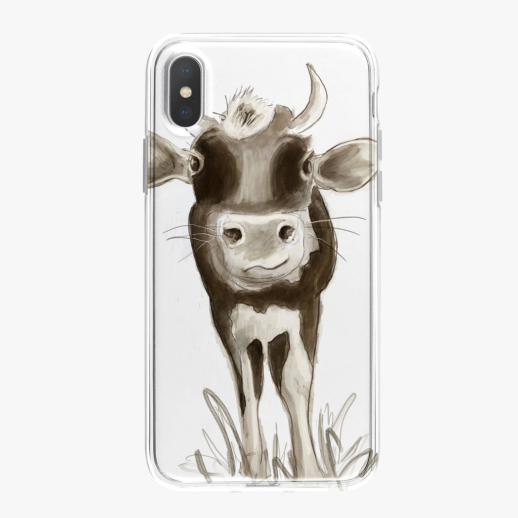 Black and White Cow Designer iPhone Case