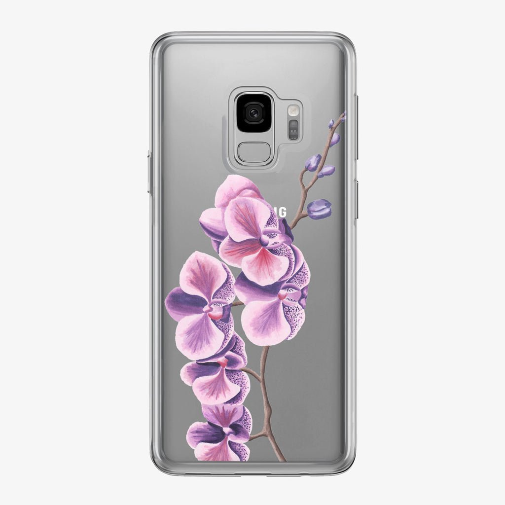 Purple and Pink Orchids Samsung Galaxy Phone Case from Tiny Quail