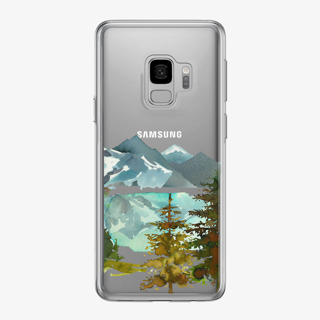 Reflective Forest Lake Samsung Galaxy Phone Case from Tiny Quail