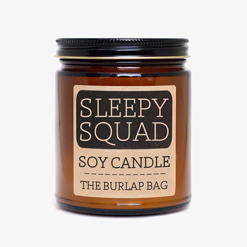Sleepy Squad Soy Candle 9oz By The Burlap Bag - Tiny Quail 