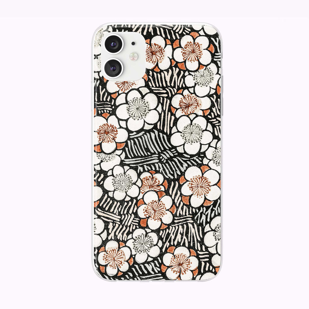 Black and White Vintage Pattern iPhone Case from Tiny Quail