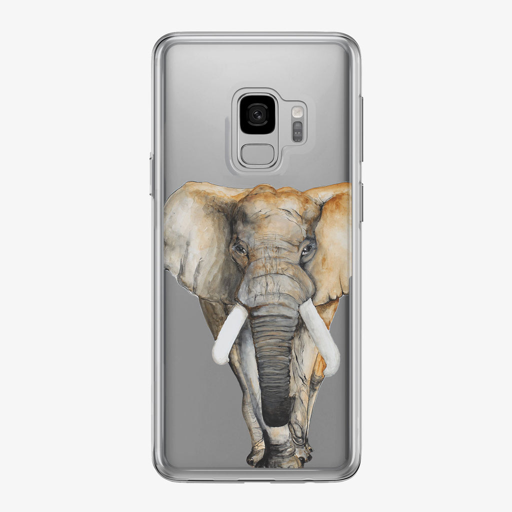 Watercolor Elephant Samsung Galaxy Phone Case from Tiny Quail