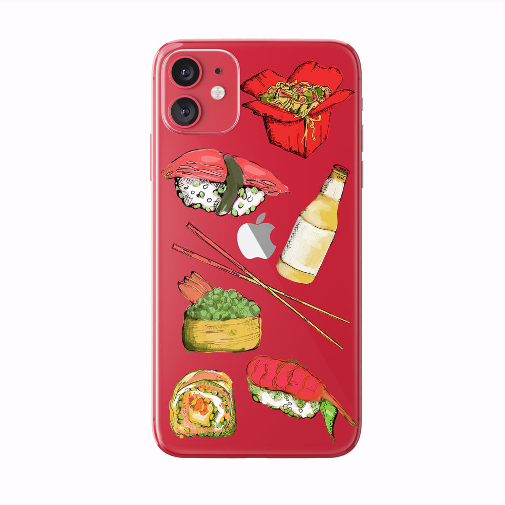 Colorful Sushi and Noodle Lover iPhone Case from Tiny Quail