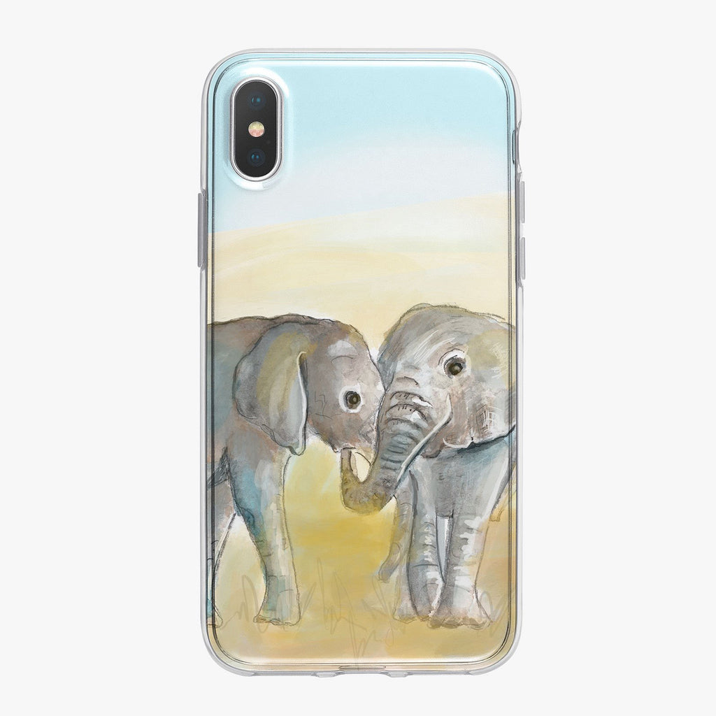 Two Elephants Designer iPhone Case