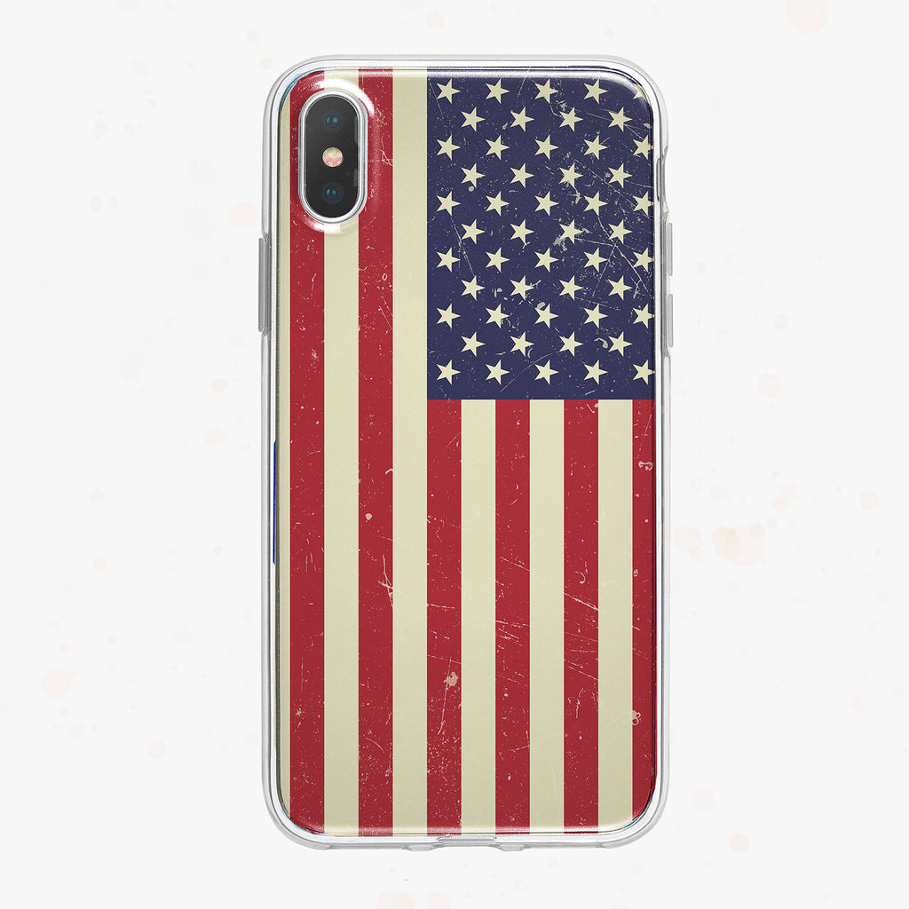 American Flag iPhone Case by Tiny Quail