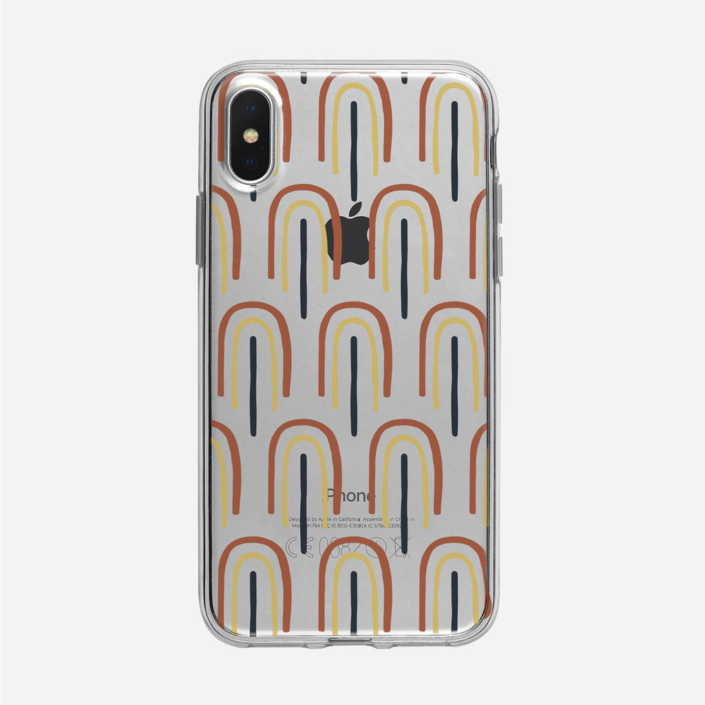 Abstract Tree Pattern Clear iPhone Case from Tiny Quail