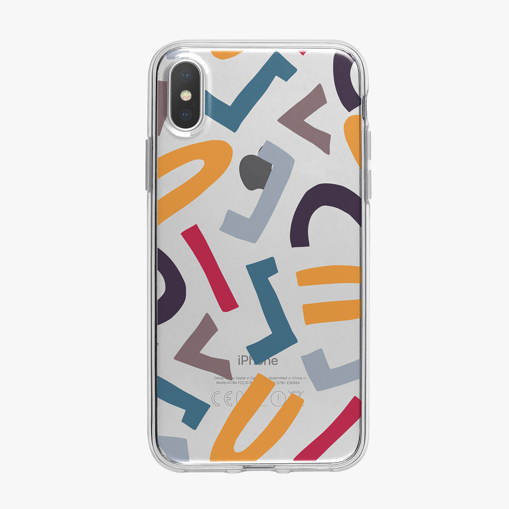 Abstract Shapes Pattern iPhone Case from Tiny Quail