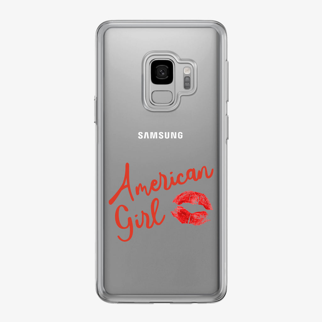 American Girl Kiss Samsung Galaxy Phone Case by Tiny Quail