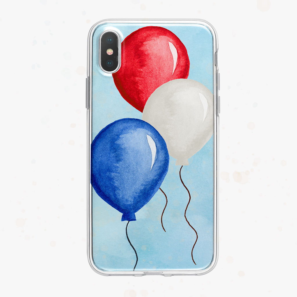 Patriotic Balloons iPhone Case by Tiny Quail