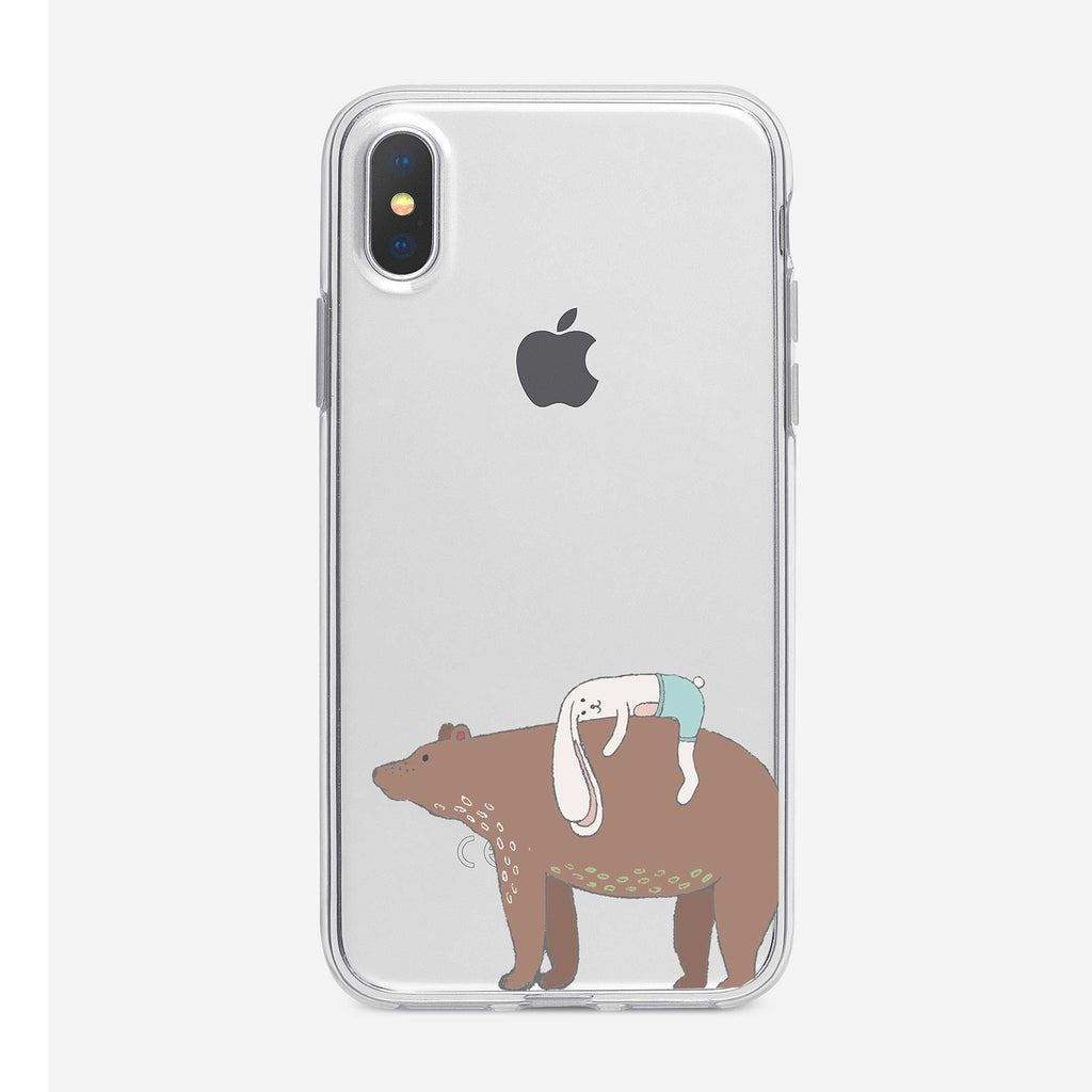 Bear Back Bunny iPhone Case from Tiny Quail