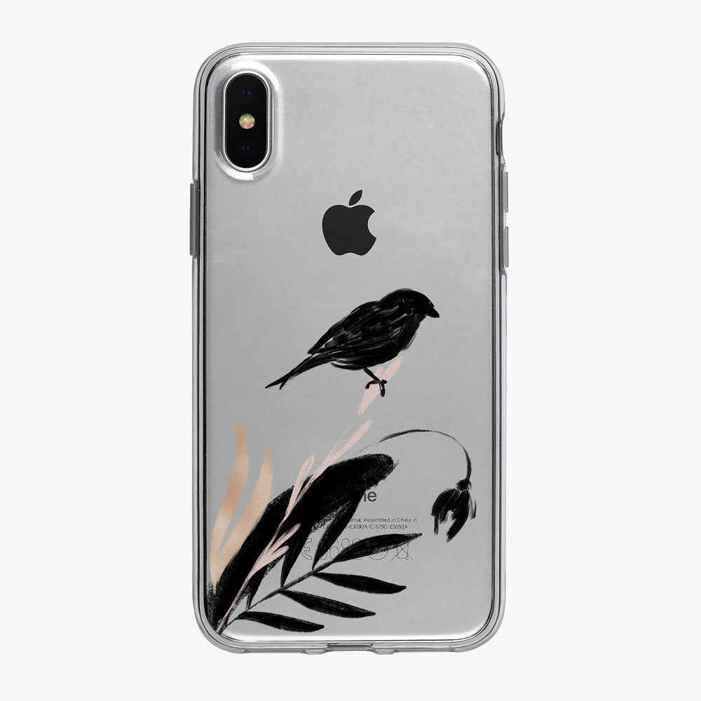 Asian Inspired Blackbird iPhone Case from Tiny Quail