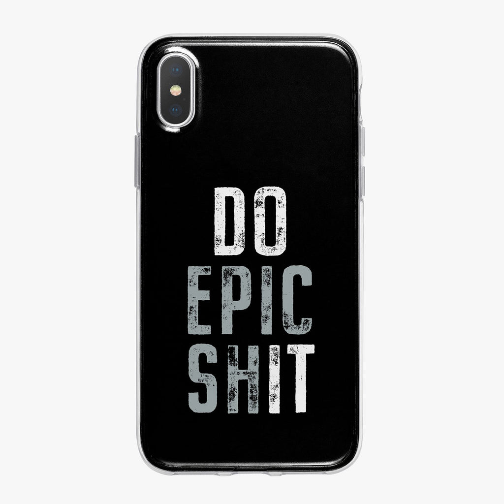 Do Epic Shit on Black Designer iPhone Case from Tiny Quail