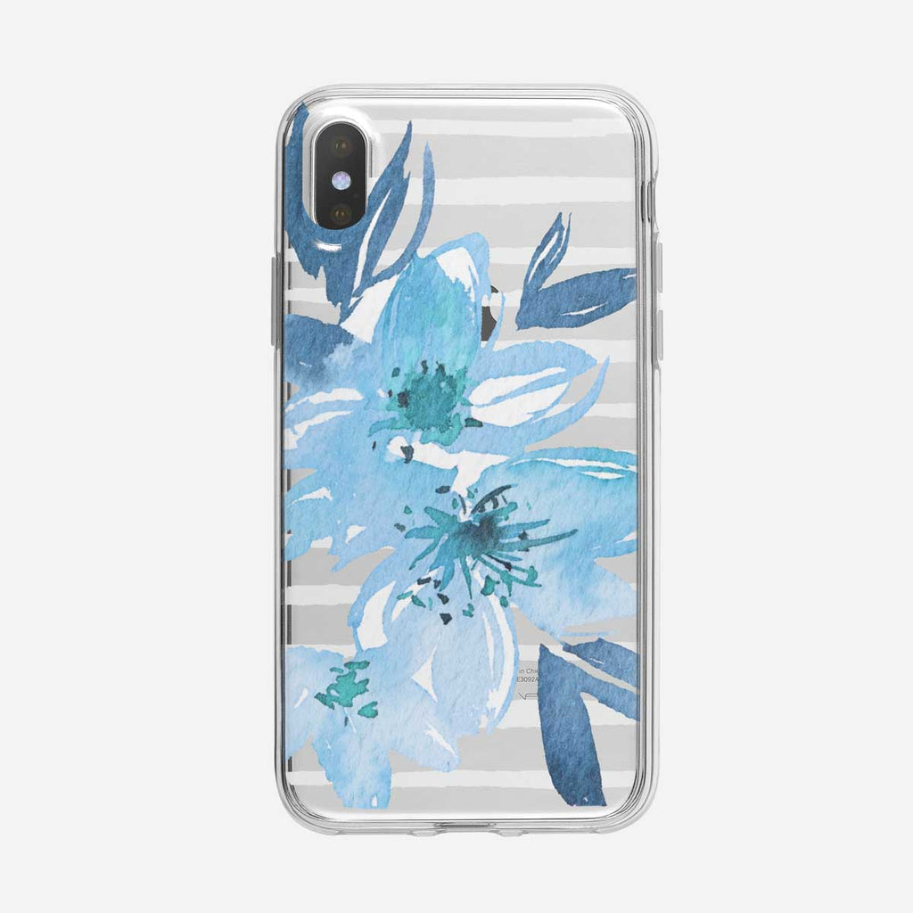 Blue Rhodies Striped iPhone Case From Tiny Quail