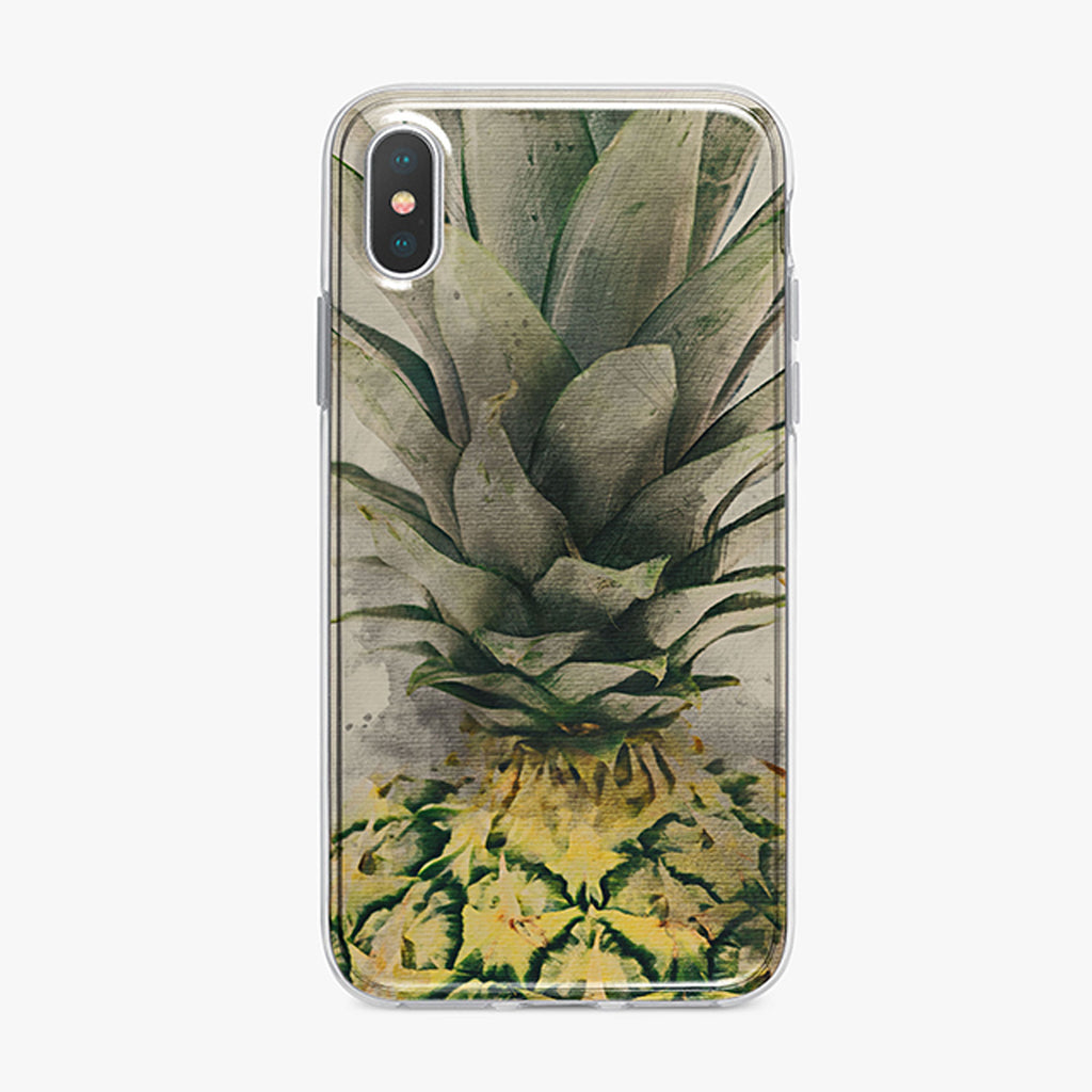 Bold Pineapple iPhone Case by Tiny Quail