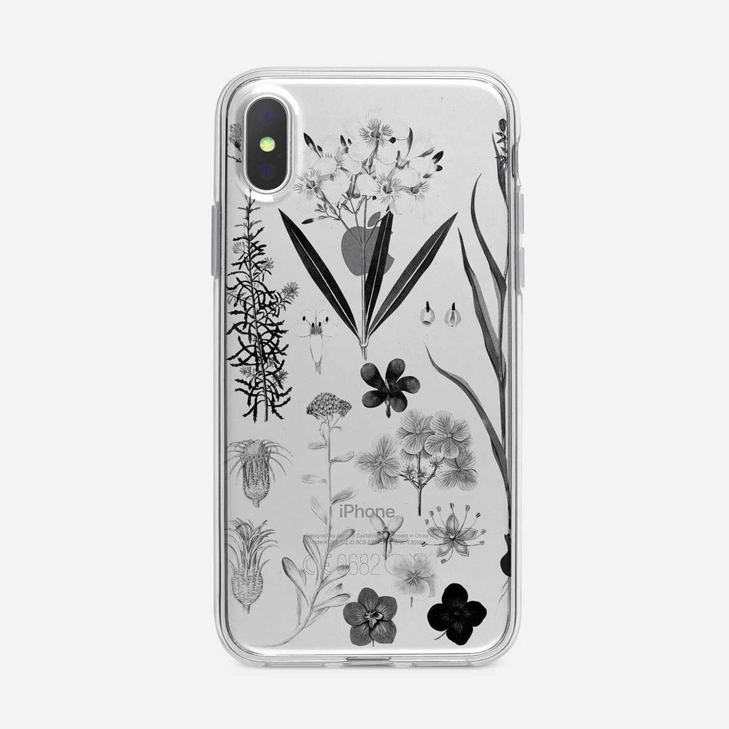 Black and White Botanical iPhone Case from Tiny Quail