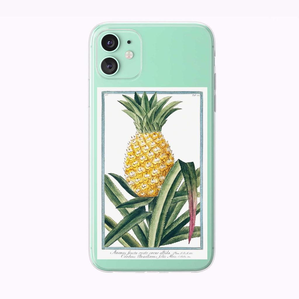Vintage Pineapple Botanical Illustration  iPhone Case from Tiny Quail
