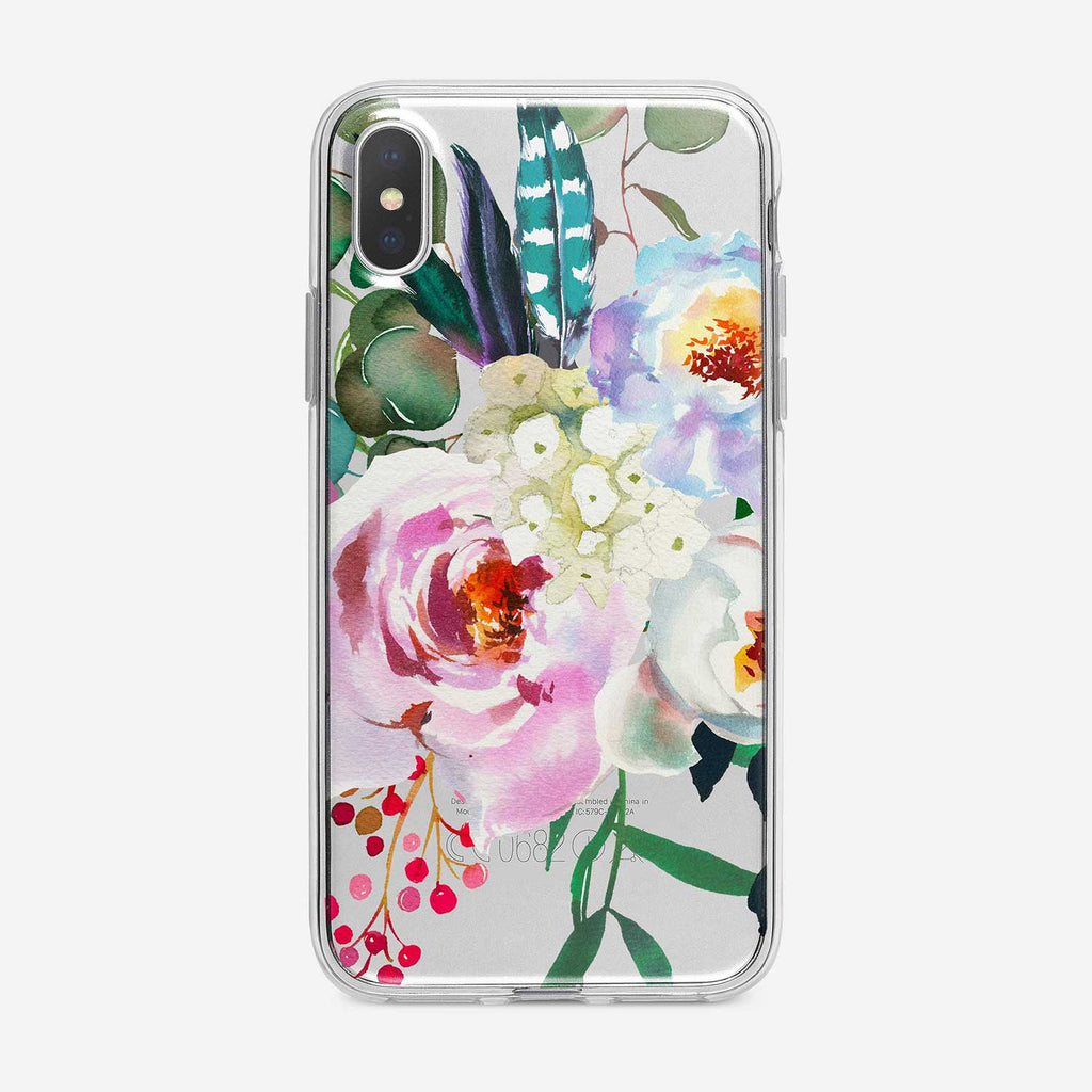 Beautiful Flowers Bouquet Clear iPhone Case by Tiny Quail