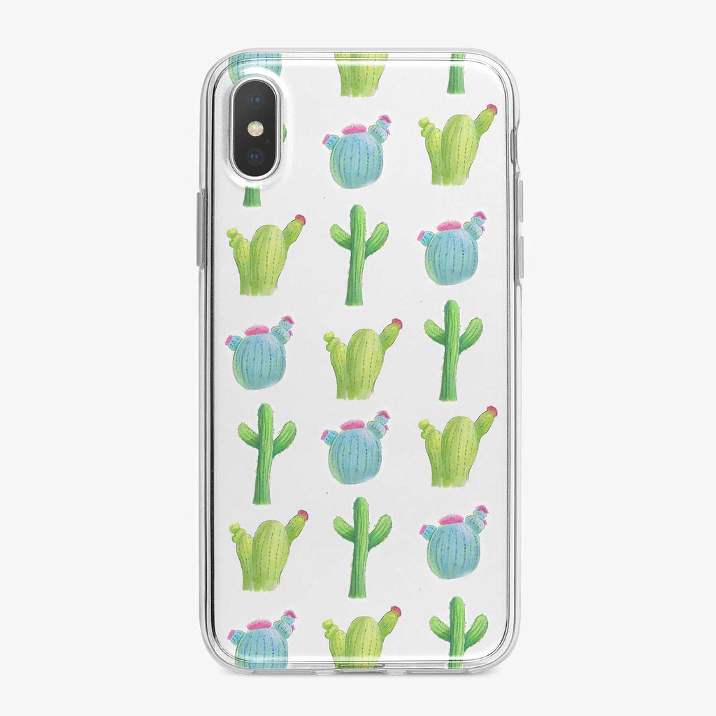 Watercolor Cactus Designer iPhone Case From Tiny Quail