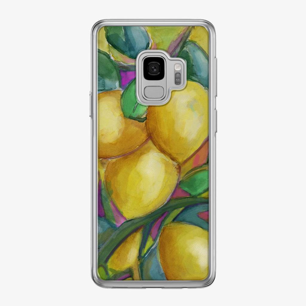 Colorful Lemons Samsung Galaxy Phone Case by Tiny Quail