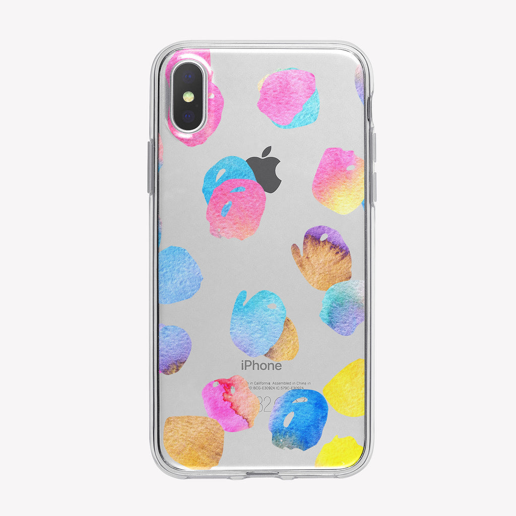 Pastel Colors Pattern Clear iPhone Case from Tiny Quail