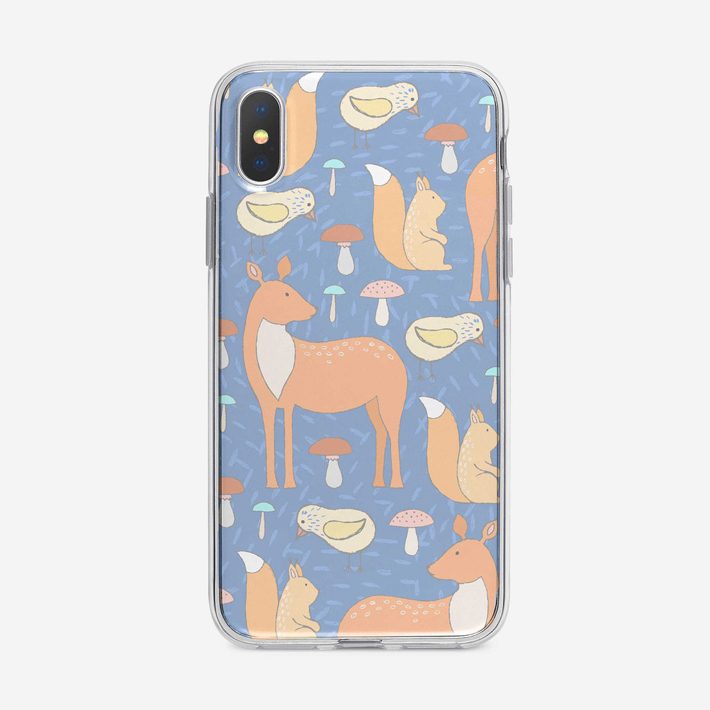 Cute Forest Animal Pattern iPhone Case from Tiny Quail