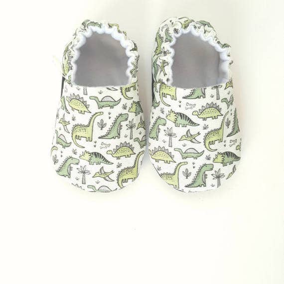 Dinos Organic Baby Shoes Moccs by Weepereas