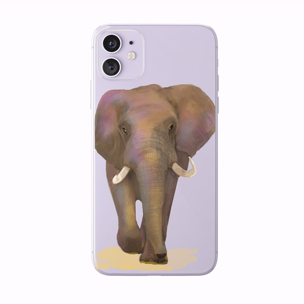 Colorful Watercolor Elephant iPhone Case by Tiny Quail
