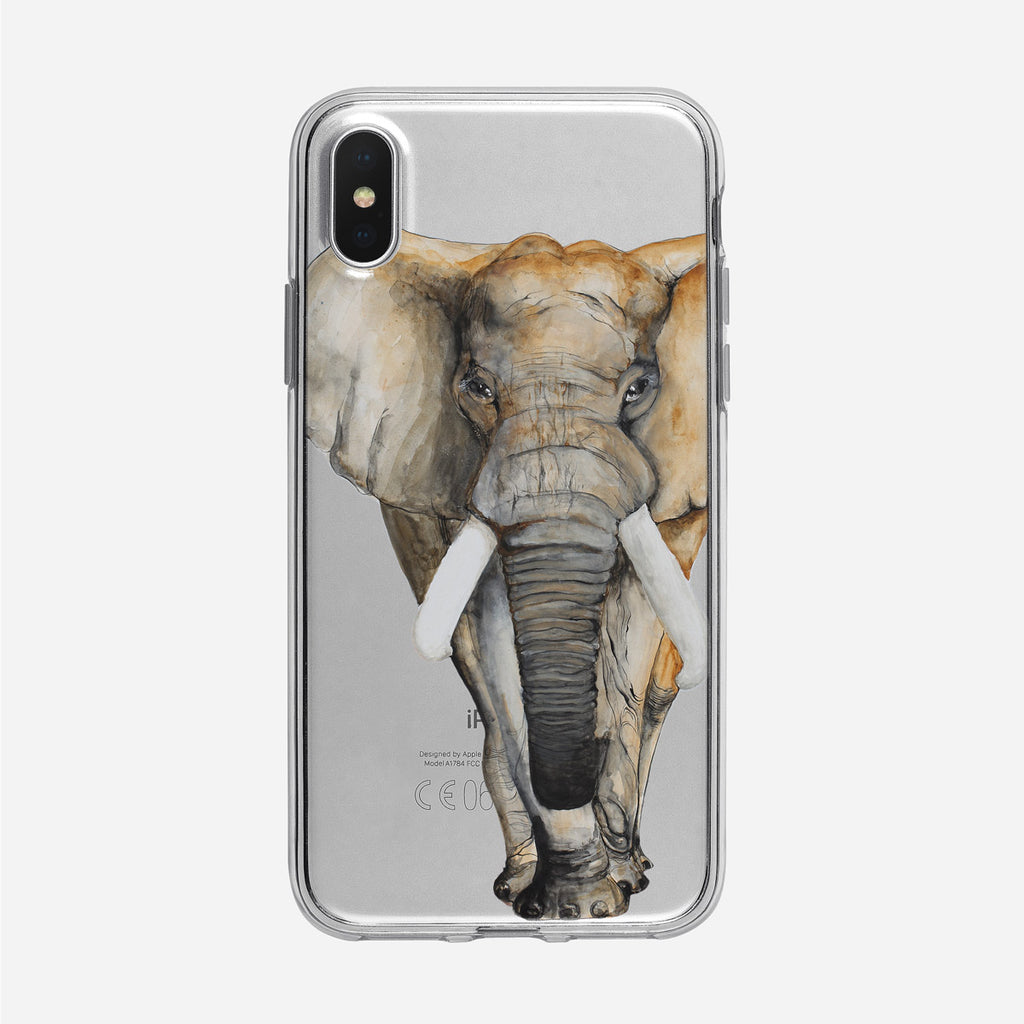 Watercolor Elephant iPhone Case from Tiny Quail