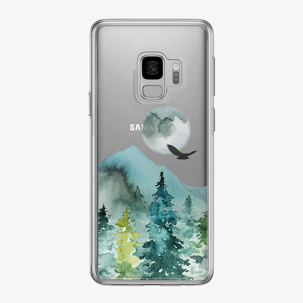 Evening Mountain Forest Samsung Galaxy Phone Case from Tiny Quail