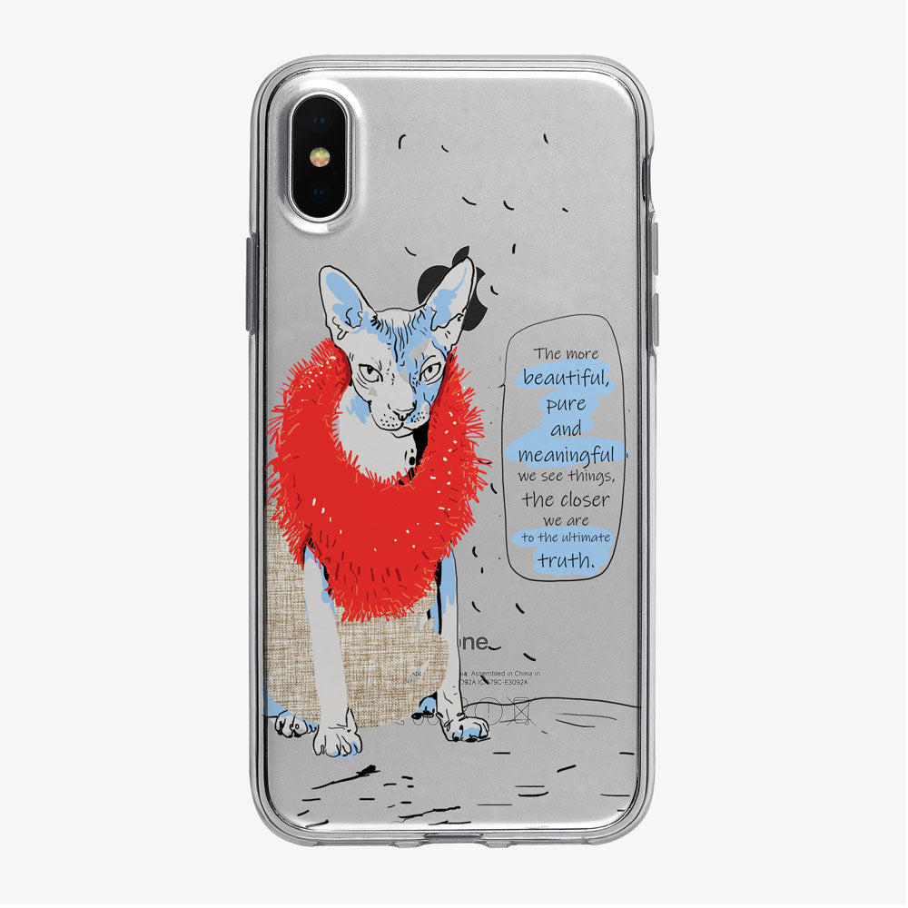 Cat Philosophy Truth iPhone Case from Tiny Quail