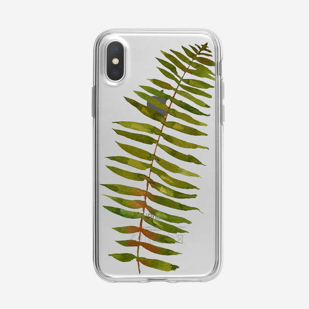 Fern Stem Clear iPhone Case by Tiny Quail