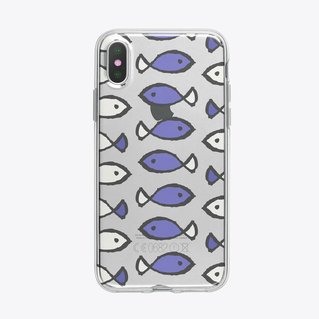 School of Fish Pattern iPhone Case from Tiny Quail