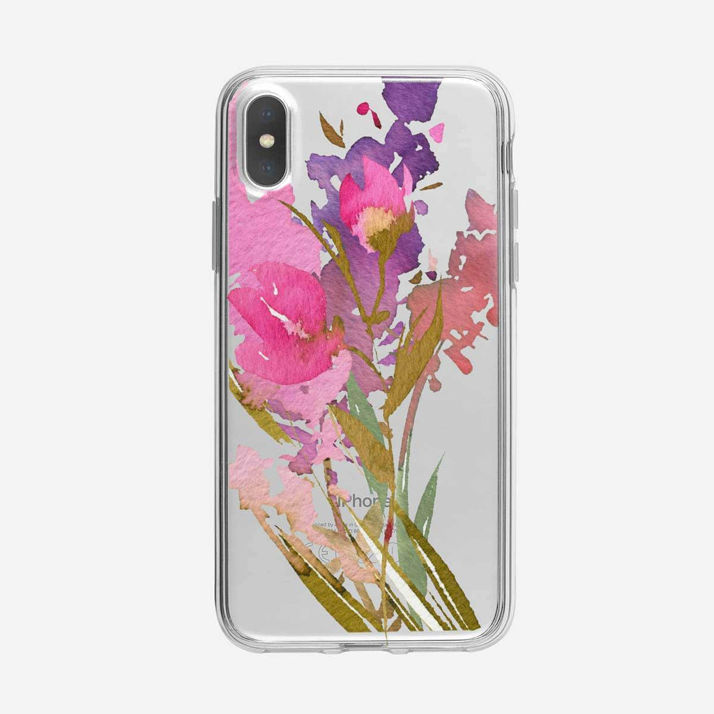 Floral Collage 3 Clear iPhone Case From Tiny Quail