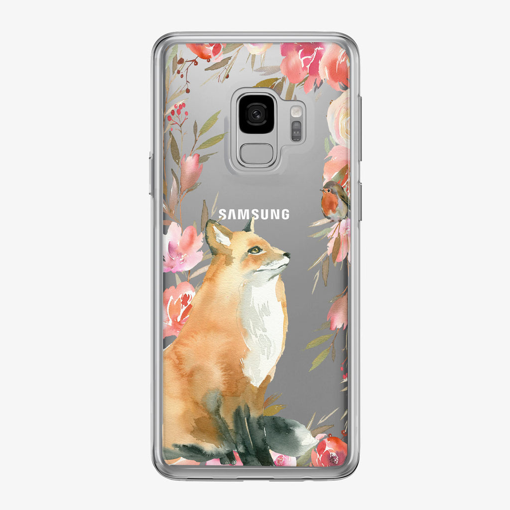 Majestic Floral Fox Samsung Galaxy Phone Case from Tiny Quail