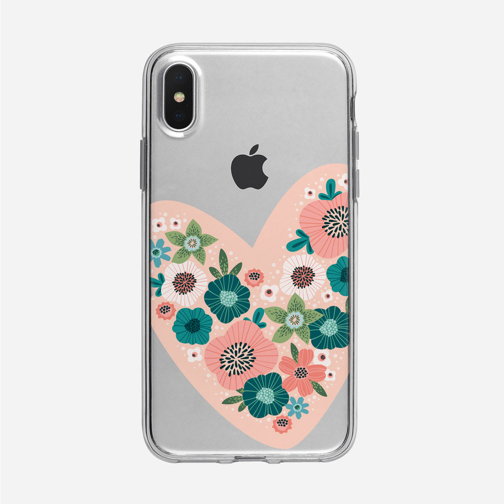 Floral Heart iPhone Case From Tiny Quail