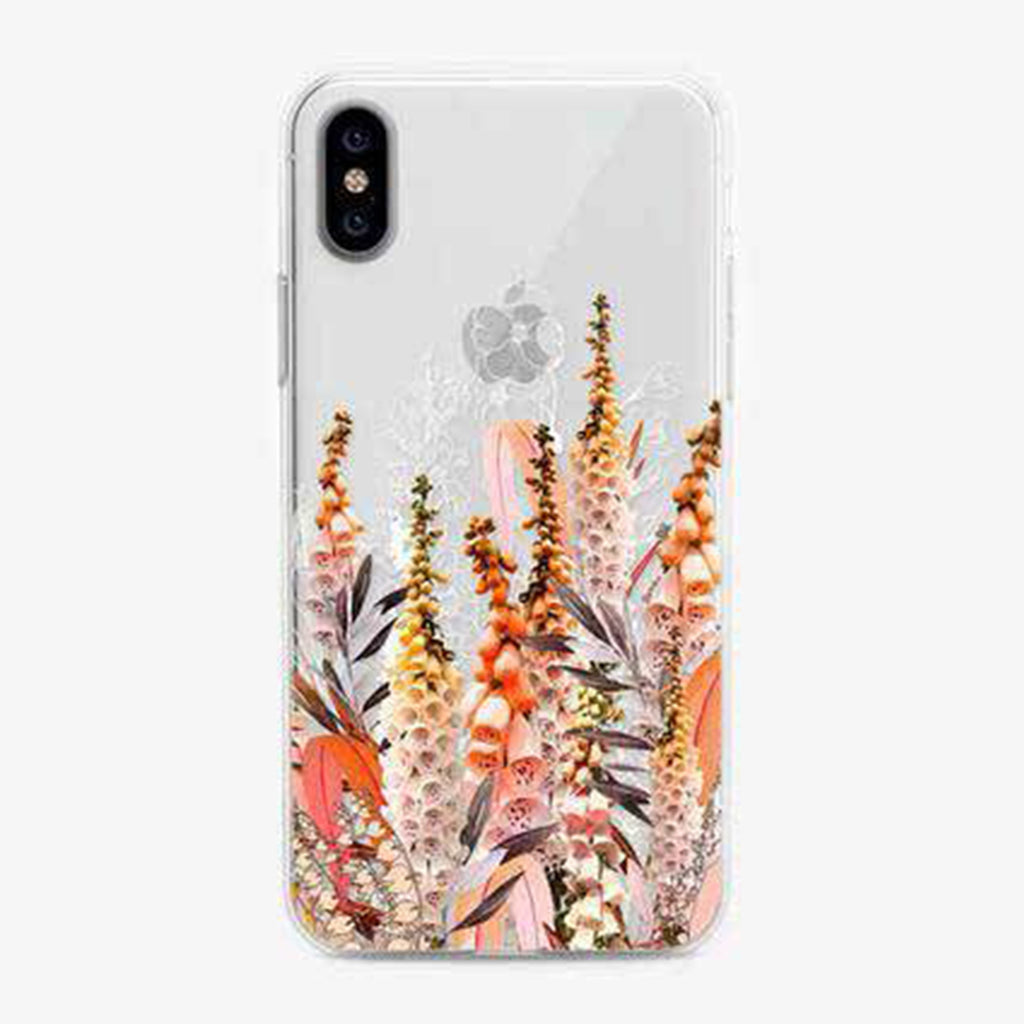 Foxgloves Floral Designer iPhone Case by Onesweetorange