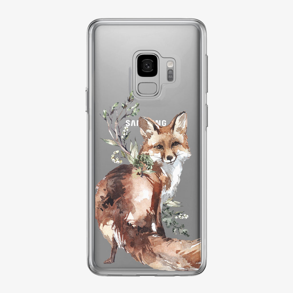 Friendly Woodland Fox Samsung Galaxy Phone Case from Tiny Quail