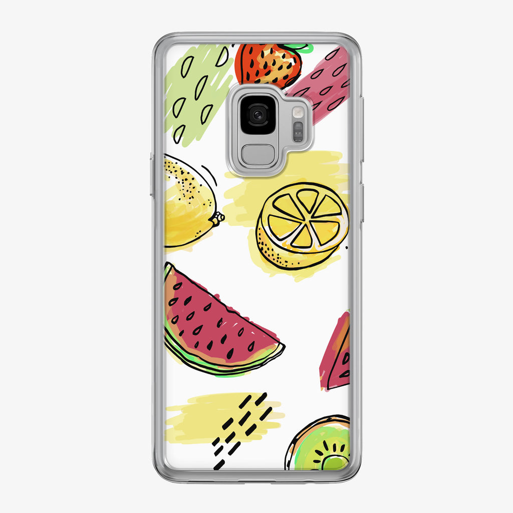 Summer Fruit and Colors Samsung Galaxy Phone Case by Tiny Quail