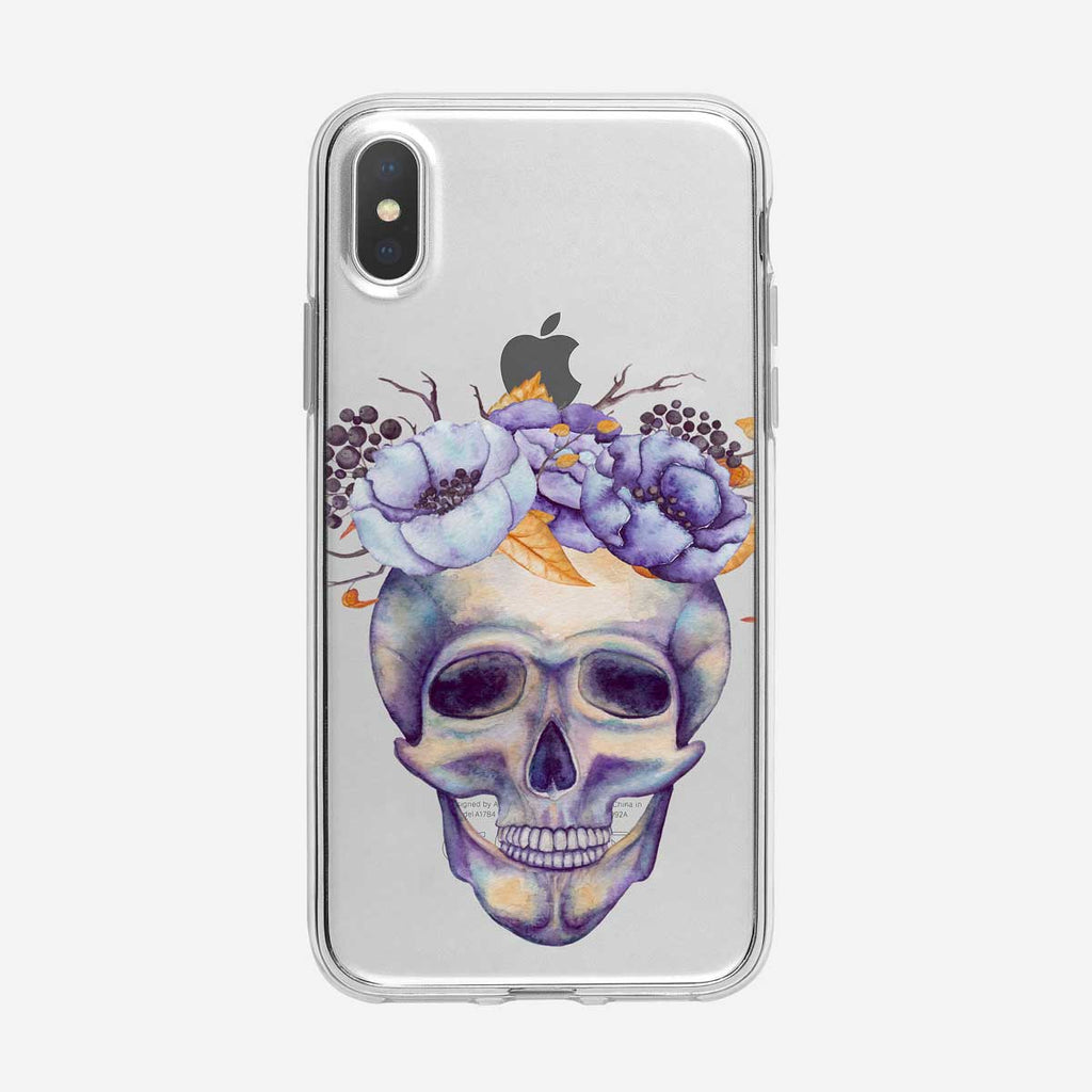 Floral and Skull  iPhone Case From Tiny Quail