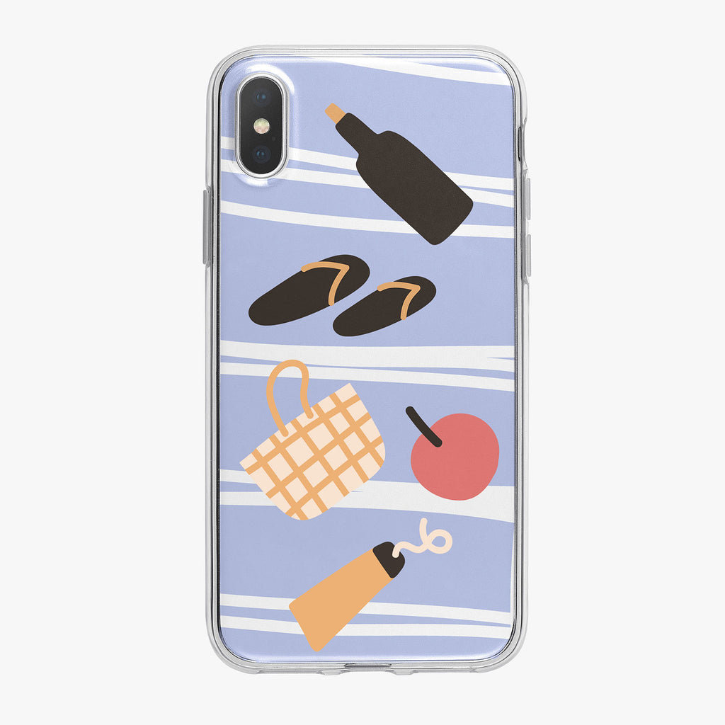 My Beach Stuff iPhone Case by Tiny Quail