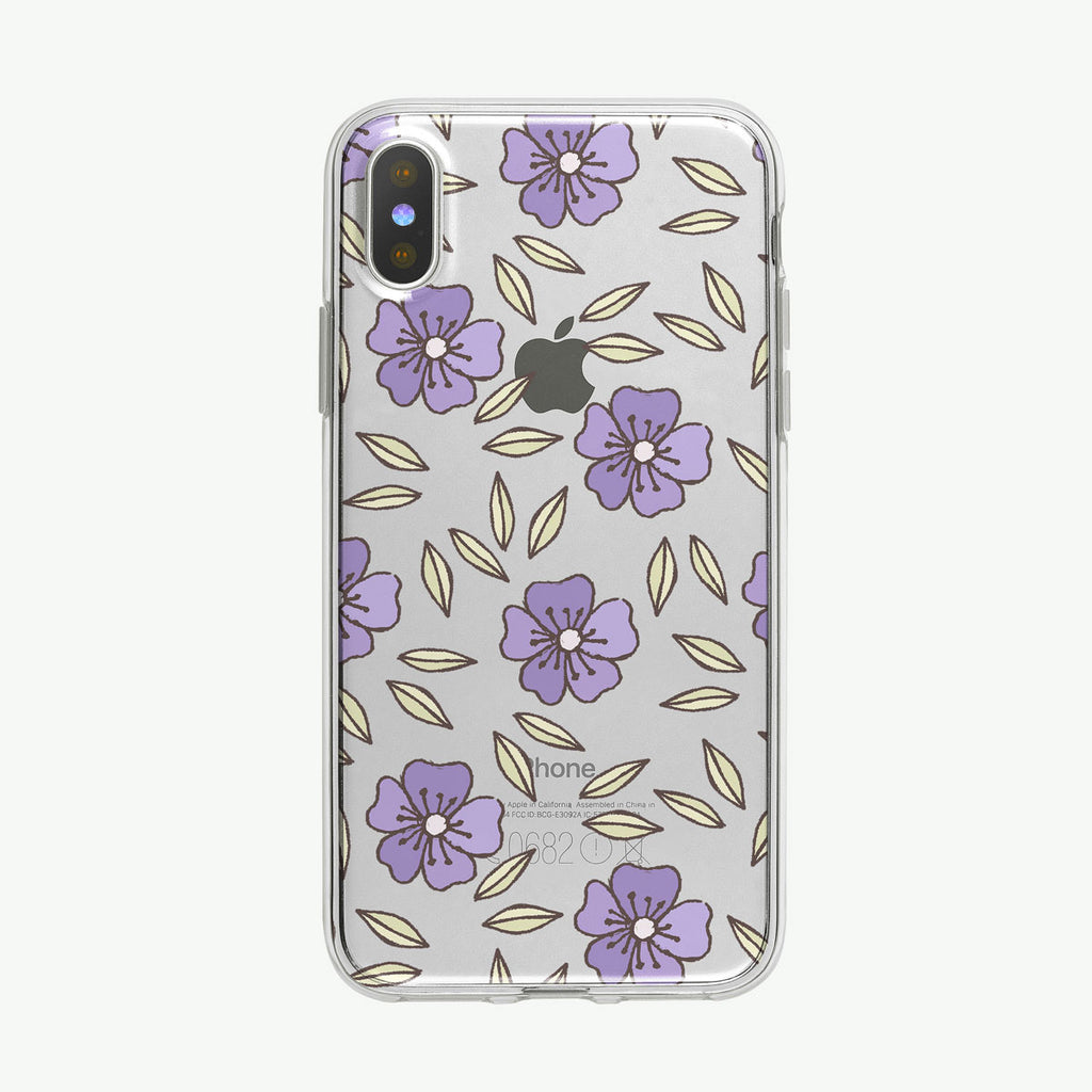 Fun Flower Flower Pattern iPhone Case from Tiny Quail