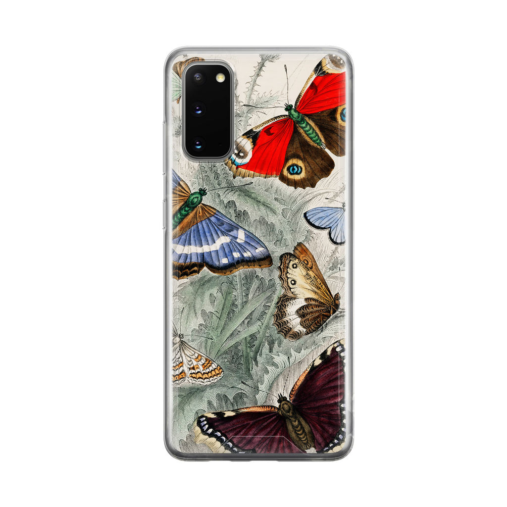 Colorful Vintage Moth Samsung Galaxy Phone Case From Tiny Quail